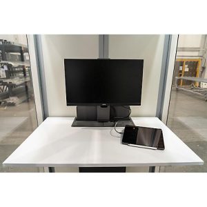 Funktionstisch Kleusberg für CoWoCube® 2, inkl. Monitorhalterung & Steckdosen, Wandmontage, höhenverstellbar, B 610 x T 1000 x H 574-1237 mm, weiß Funktionstisch Kleusberg für CoWoCube® 2, inkl. Monitorhalterung & Steckdosen, Wandmontage, höhenverstellbar, B 610 x T 1000 x H 574-1237 mm, weiß