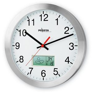 Funkuhr mit Wettertrend-Anzeige, ø 300 mm Funkuhr mit Wettertrend-Anzeige, ø 300 mm