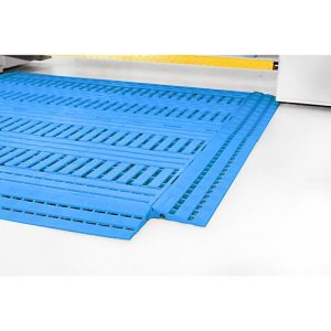 Fußbodenrost Work Deck, L 1200 x B 600 x H 25 mm, blau
