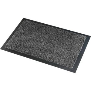 Fußmatte Savane, mit Bürsteneffekt, B 600 x L 900 mm, waschbar, grau