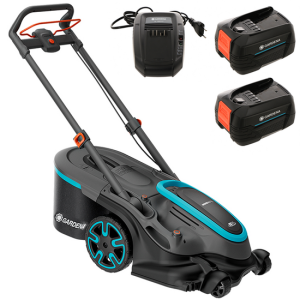 Gardena PowerMax Duo 46/36V P4A – Akku-Rasenmäher – 2x18V 4Ah – 46 cm Schnitt Gardena PowerMax Duo 46/36V P4A – Akku-Rasenmäher – 2x18V 4Ah – 46 cm Schnitt