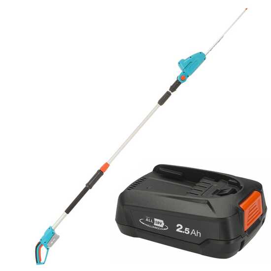 Gardena THS 42/18V P4 Akku-Teleskop-Heckenschere - Lithium-Akku 18V/2,5Ah