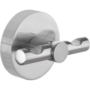 Garderobenhaken tesa Moon, Befestigung ohne Bohren, inkl. Klebelösung, ablösbar, Edelstahloptik Garderobenhaken tesa Moon, Befestigung ohne Bohren, inkl. Klebelösung, ablösbar, Edelstahloptik