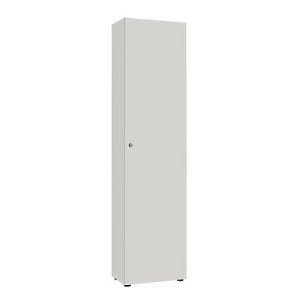 Garderobenschrank, 1-türig, B 60 cm, 6OH, silber Garderobenschrank, 1-türig, B 60 cm, 6OH, silber