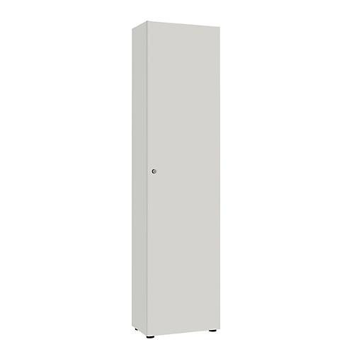 Garderobenschrank, 1-türig, B 60 cm, 6OH, silber