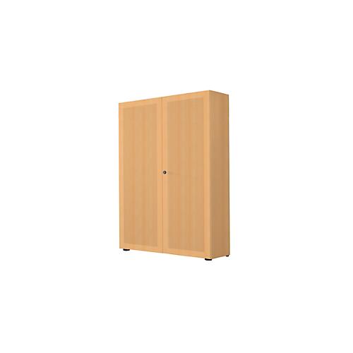 Garderobenschrank, 2-türig, B 100 cm, 6 OH, Buche-Dekor
