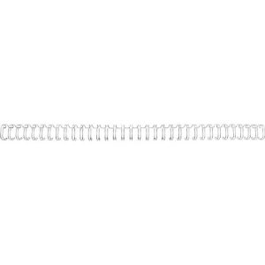 GBC Drahtbinderücken WireBind, A4, 34 Ringe, 11 mm für max. 100 Seiten, 100 Stück, silber GBC Drahtbinderücken WireBind, A4, 34 Ringe, 11 mm für max. 100 Seiten, 100 Stück, silber