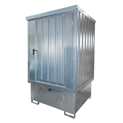 Gefahrstoffdepot TYP GD-E/IBC, abschließbar, Lagerkapazität bis 1 x 1000 l IBC, verzinkt
