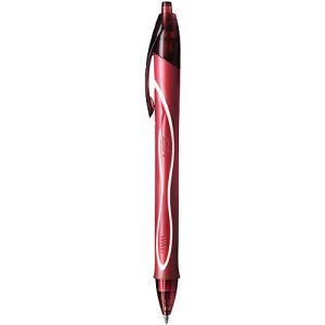 Gelschreiber BIC Gel-ocity Quick Dry, Druckmechanik, gummierter Schaft, Strichstärke 0,3 mm, 12 Stück, Schreibfarbe rot Gelschreiber BIC Gel-ocity Quick Dry, Druckmechanik, gummierter Schaft, Strichstärke 0,3 mm, 12 Stück, Schreibfarbe rot