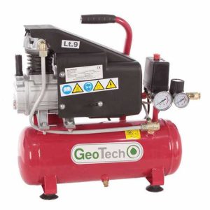 GeoTech AC9-8-15 – Kompakter tragbarer elektrischer Kompressor – Motor 1.5PS – 9Lt Druckluft GeoTech AC9-8-15 – Kompakter tragbarer elektrischer Kompressor – Motor 1.5PS – 9Lt Druckluft