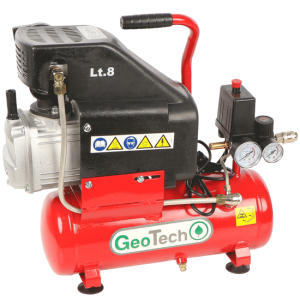 GeoTech AC9-8-20 – Kompakter tragbarer elektrischer Kompressor – Motor 2PS – 8L Druckluft GeoTech AC9-8-20 – Kompakter tragbarer elektrischer Kompressor – Motor 2PS – 8L Druckluft