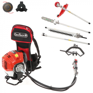 GeoTech GT-2 52 BP – 2-Takt-Rucksack-Motorsense, Astschere und Heckenschere – 52 ccm GeoTech GT-2 52 BP – 2-Takt-Rucksack-Motorsense, Astschere und Heckenschere – 52 ccm