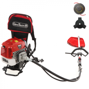 GeoTech GT-2 58 BP – 58cc 2-Takt-Benzin-Freischneider mit Doppelschultergurt