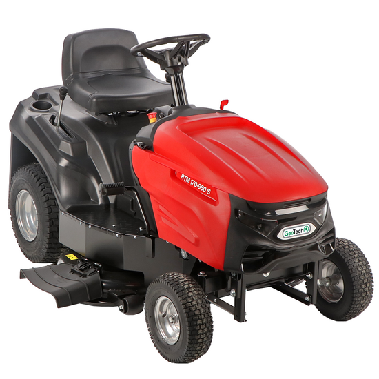 GeoTech RTM 170-960 S - Rasentraktor - Mechanikgetriebe - Seitenauswurf