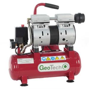 GeoTech S-AC-9-8-07 – Elektrischer Kompressor – kompakt + tragbar – Motor 0.7 PS – 8 bar GeoTech S-AC-9-8-07 – Elektrischer Kompressor – kompakt + tragbar – Motor 0.7 PS – 8 bar
