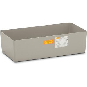 GFK-Auffangwanne 65 CEMO, 65 l Auffangvolumen, B 820 x T 410 x H 230 mm, ohne Gitterrost GFK-Auffangwanne 65 CEMO, 65 l Auffangvolumen, B 820 x T 410 x H 230 mm, ohne Gitterrost
