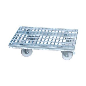 Gitterrost-Rollwagen, innerbetrieblich, verzinkt, 780 x 420 mm Gitterrost-Rollwagen, innerbetrieblich, verzinkt, 780 x 420 mm