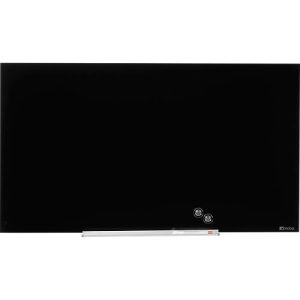 Glastafel Nobo Diamond, magnethaftend, aneinander montierbar, schwarz, 680 x 380 Glastafel Nobo Diamond, magnethaftend, aneinander montierbar, schwarz, 680 x 380