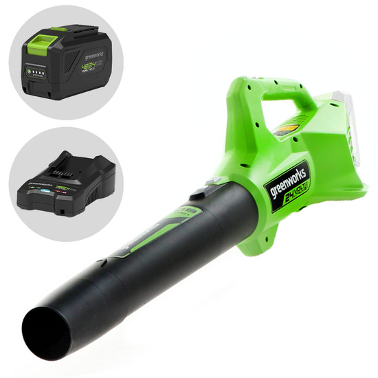 Greenworks G24ABO – 24 V Akku-Axial-Laubbläser 8 Ah