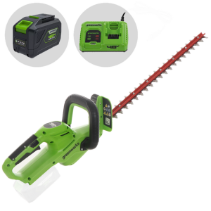 Greenworks G24HT56 – 24V/10Ah Lithium-Ionen Akku-Heckenschere – 56 cm Messer Greenworks G24HT56 – 24V/10Ah Lithium-Ionen Akku-Heckenschere – 56 cm Messer