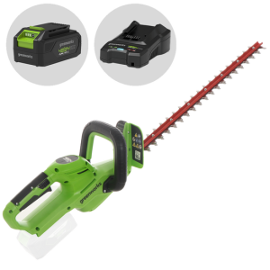Greenworks G24HT56 – 24V/4Ah Lithium-Ionen Akku-Heckenschere – 56 cm Messer Greenworks G24HT56 – 24V/4Ah Lithium-Ionen Akku-Heckenschere – 56 cm Messer