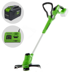 Greenworks G24LT28 – Akku-Rasentrimmer – 24V – 10 Ah Greenworks G24LT28 – Akku-Rasentrimmer – 24V – 10 Ah