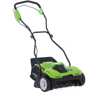 Greenworks G40DT35 – Akku-Ver­ti­ku­tie­rer – SOLO – OHNE AKKU UND LADEGERÄT