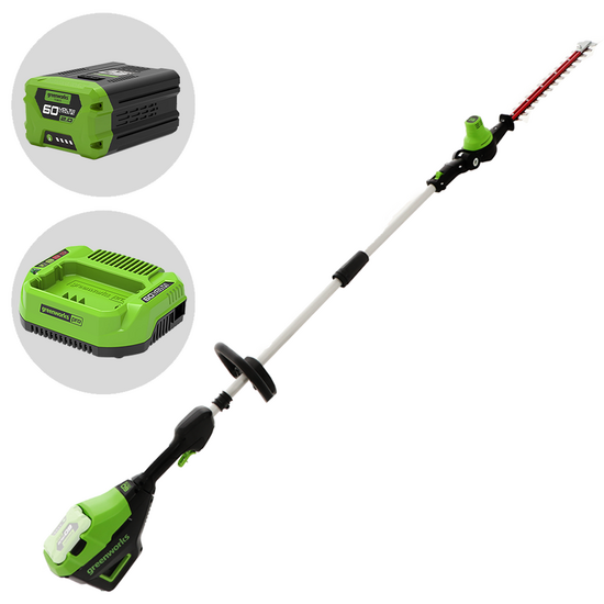 Greenworks G60PHT51 - Akku-Heckenschere auf Schaft 60V/2Ah