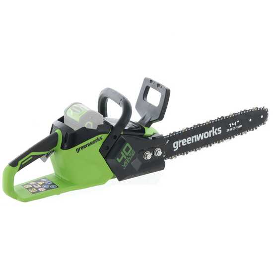 Greenworks GD40CS15 - Akku-Kettensäge - Schwert 35 cm - AKKU UND LADEGERÄT NICHT IM LIEFERUMFANG ENTHALTEN