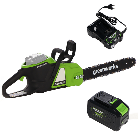 Greenworks GD48CS36K4 - Akku-Kettensäge - Schwert 36 cm - 48V 4Ah