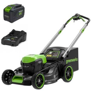 Greenworks GD48LM51SPIIK5 – Akku-Rasenmäher mit Eigenantrieb – 48V/5Ah – Schnittbreite 51 cm