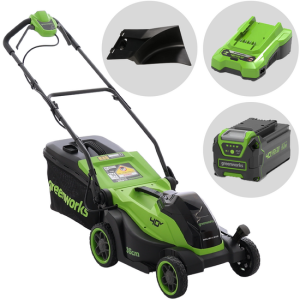 Greenworks MO40L411-01 – Akku-Rasenmäher – 40 V/4 Ah – Schnittbreite 36 cm
