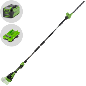 Greenworks PH40B01-01 – Elektrische Teleskop-Heckenschere mit schwenkbarem Verlängerungsstiel – 40V/2Ah Greenworks PH40B01-01 – Elektrische Teleskop-Heckenschere mit schwenkbarem Verlängerungsstiel – 40V/2Ah