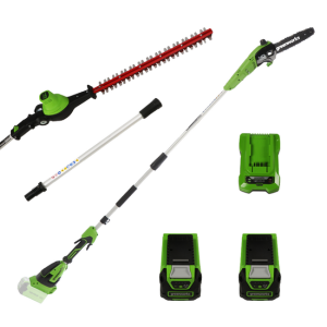 Greeworks GD40PSHK2X – Elektro-Hecken- Baumschere auf Verlängerungsschaft – 2 x 2Ah 40V Greeworks GD40PSHK2X – Elektro-Hecken- Baumschere auf Verlängerungsschaft – 2 x 2Ah 40V