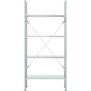 Grundregal, 4 Böden, H 2278 x B 1055 x T 300 mm, verzinkt Grundregal, 4 Böden, H 2278 x B 1055 x T 300 mm, verzinkt
