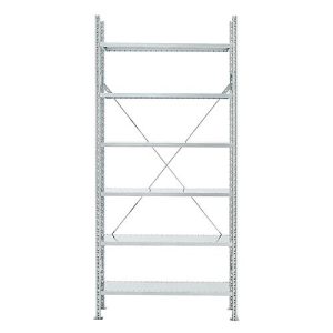 Grundregal R 3000, 6 Böden, B 1055 mm x T 300 mm, Böden verzinkt Grundregal R 3000, 6 Böden, B 1055 mm x T 300 mm, Böden verzinkt