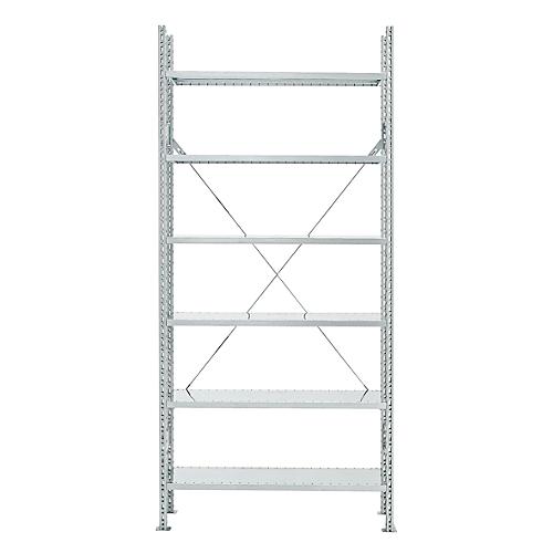 Grundregal R 3000, 6 Böden, B 1055 mm x T 300 mm, Böden verzinkt