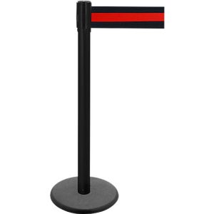 Gurtpfosten GLA 29, schwarz, Gurt schwarz/rot Gurtpfosten GLA 29, schwarz, Gurt schwarz/rot