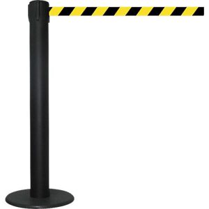 Gurtpfosten GLA 85, Gurt schwarz/gelb Gurtpfosten GLA 85, Gurt schwarz/gelb