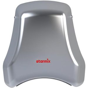 Händetrockner Starmix T-C1 M, Netzbetrieb, Infrarotschalter, 1550 W, 38 l/s, 345 km/h, Edelstahl, grau Händetrockner Starmix T-C1 M, Netzbetrieb, Infrarotschalter, 1550 W, 38 l/s, 345 km/h, Edelstahl, grau