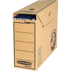 Hängemappenbox Bankers Box® Earth, für DIN A4 Dokumente, mit Klappe, 100 % Recycling-Karton, 10 St.