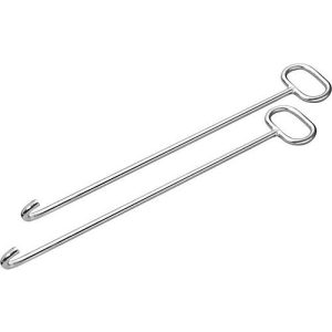 HÄRKE Kanaldeckelheber, L 800 mm, Ø 16 mm, mit U-Haken, geschmiedet, verzinkt, paarweise Lieferung HÄRKE Kanaldeckelheber, L 800 mm, Ø 16 mm, mit U-Haken, geschmiedet, verzinkt, paarweise Lieferung