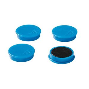 Haftmagnete, Ø 40 mm, Haftkraft ca. 1200 g, 4 Stück, blau Haftmagnete, Ø 40 mm, Haftkraft ca. 1200 g, 4 Stück, blau