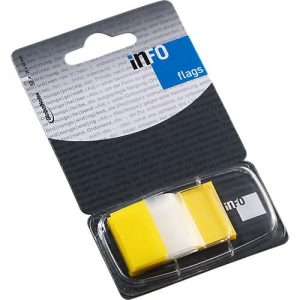 Haftnotizen INFO FLAGS, Z-Faltung, beschreibbar, selbstklebend, ablösbar, lösungsmittelfrei, 50 Blatt mit Spender, B 43 x H 25 mm, gelb-transparent Haftnotizen INFO FLAGS, Z-Faltung, beschreibbar, selbstklebend, ablösbar, lösungsmittelfrei, 50 Blatt mit Spender, B 43 x H 25 mm, gelb-transparent