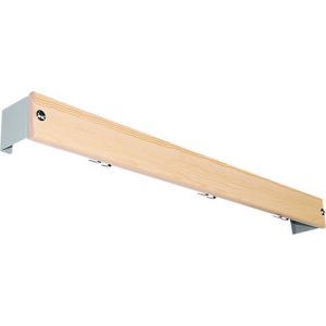 Hakenleiste für Umkleidebank-System, 1015 mm lang, Holz, lichtgrau Hakenleiste für Umkleidebank-System, 1015 mm lang, Holz, lichtgrau