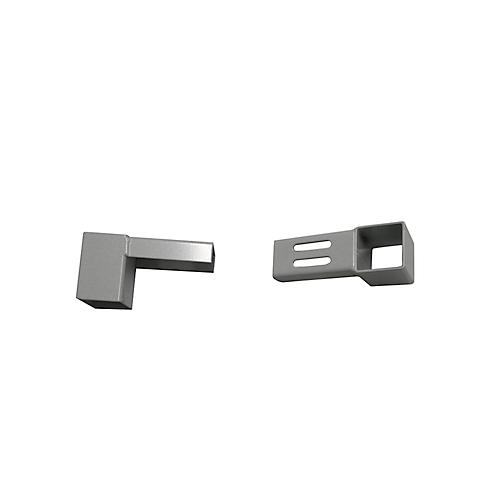 Halter-Set für Treston Lochplatten RL120, RL150 und RL180, Stahl lichtgrau, 4 Stück