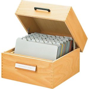 HAN Karteikasten, Holz, DIN A5, 1000-1500 Karten HAN Karteikasten, Holz, DIN A5, 1000-1500 Karten