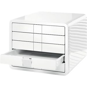 HAN Schubladenbox i-Line, 5 Schübe, Kunststoff, weiß HAN Schubladenbox i-Line, 5 Schübe, Kunststoff, weiß