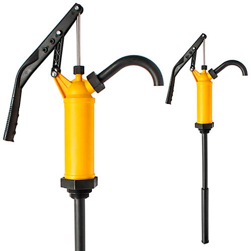 Handhebelpumpe, 0,45 l/Hub, Viton, gelb