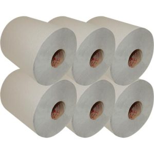 Handtuchpapier-Rolle, 1-lagig, 280 m, RC, 200 mm breit, 6 Rollen Handtuchpapier-Rolle, 1-lagig, 280 m, RC, 200 mm breit, 6 Rollen